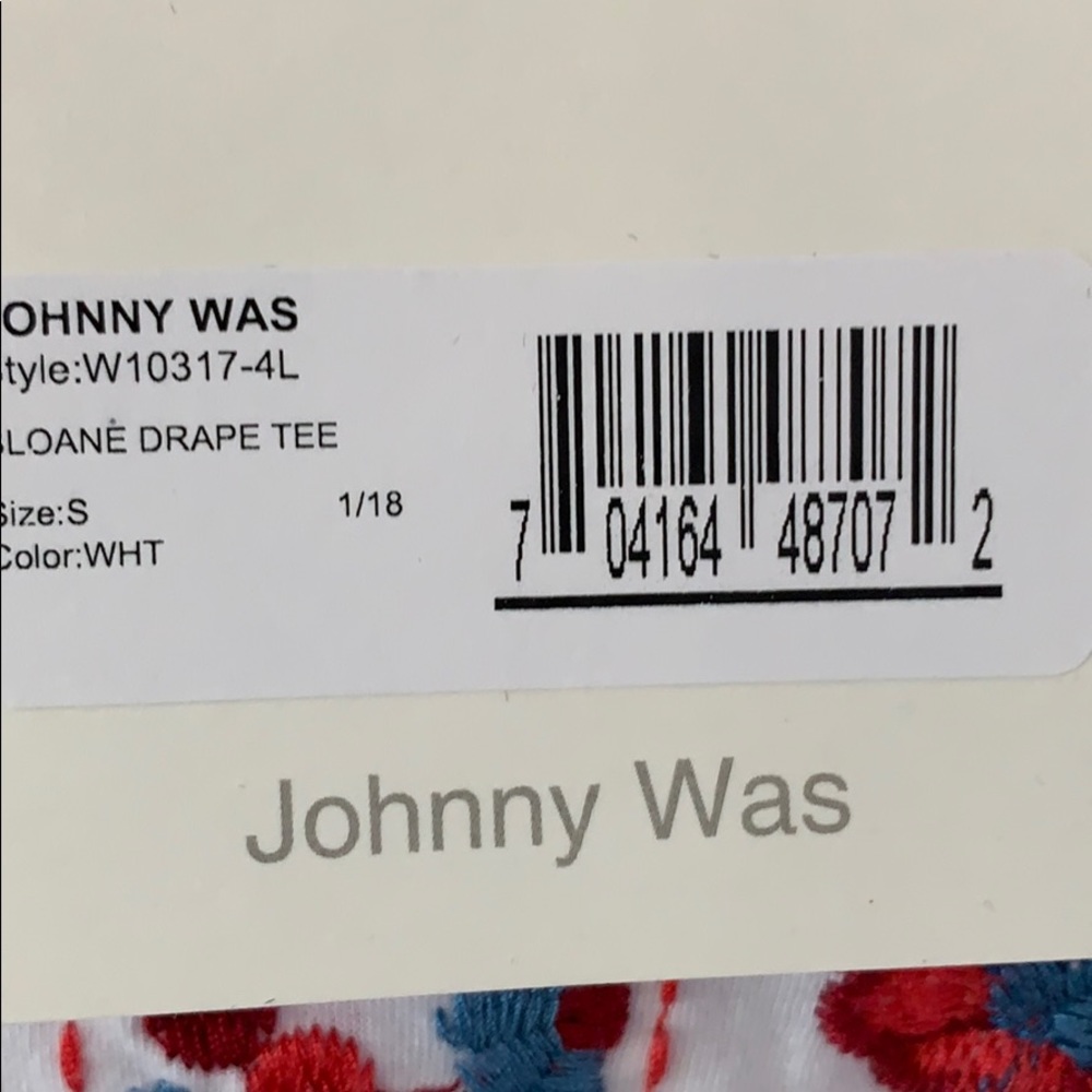 Johnny Was Sloane Drape Tee size S - Picture 4 of 5